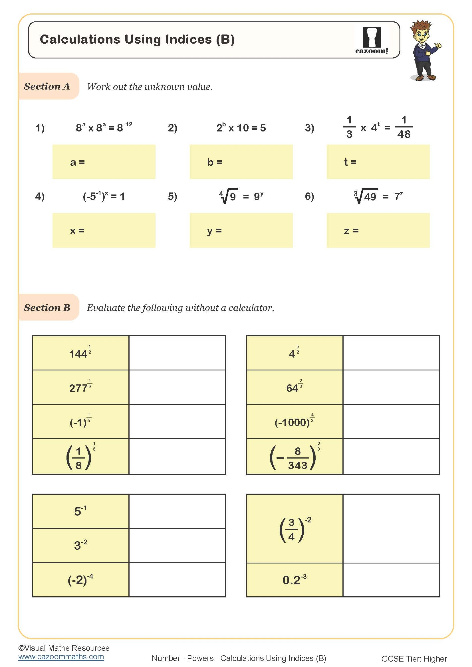 KS4 Maths Worksheets Printable Maths Worksheets KS4 Cazoom Maths
