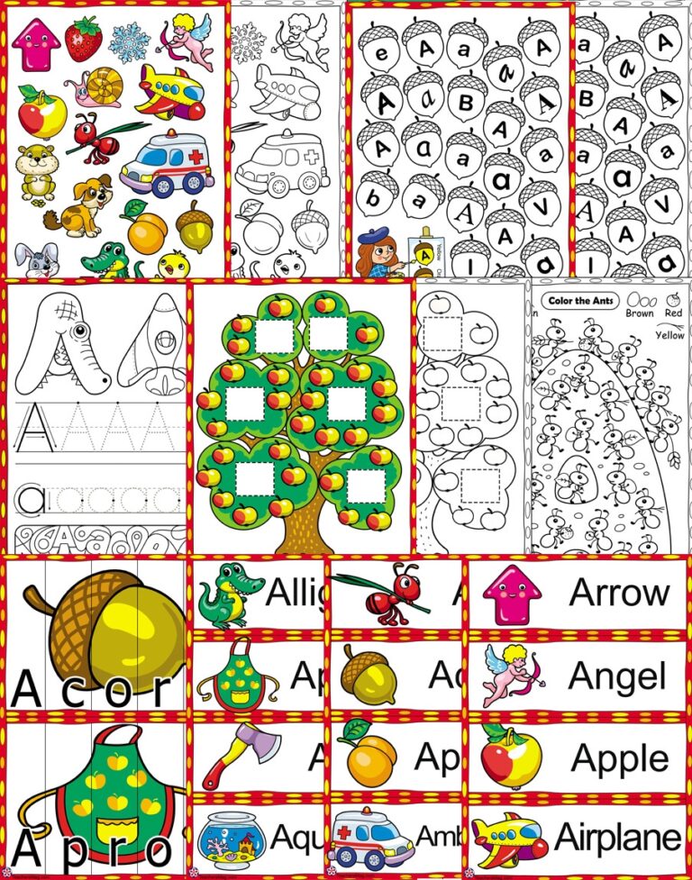 Letter A Worksheets For Preschoolers TeachersMag