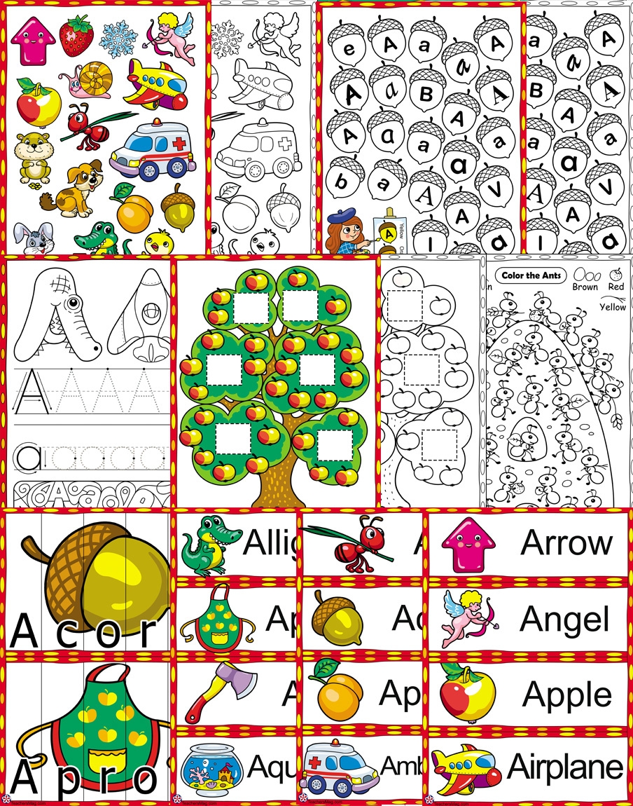 Letter A Worksheets For Preschoolers TeachersMag