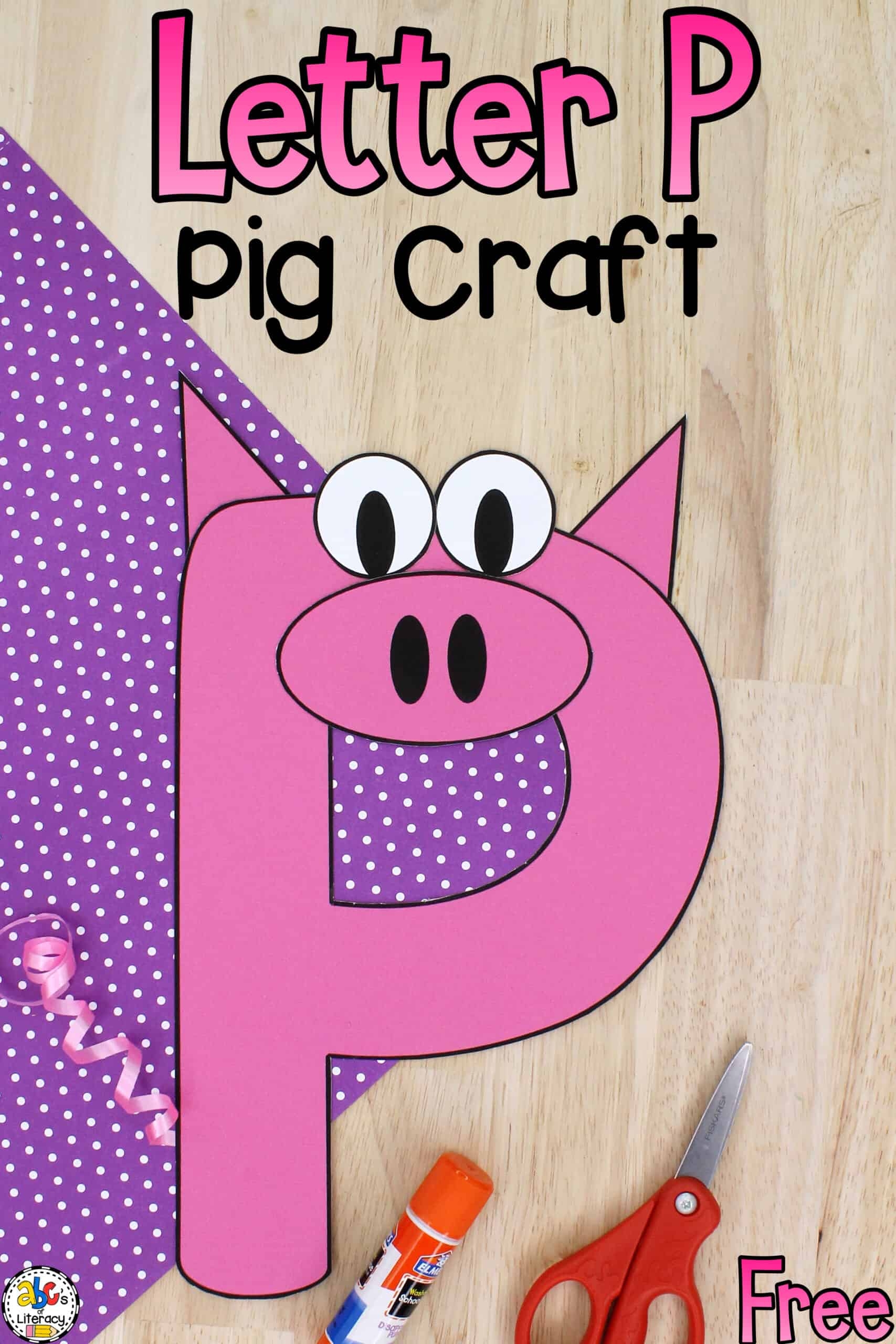 P Is For Pig Preschool Worksheet