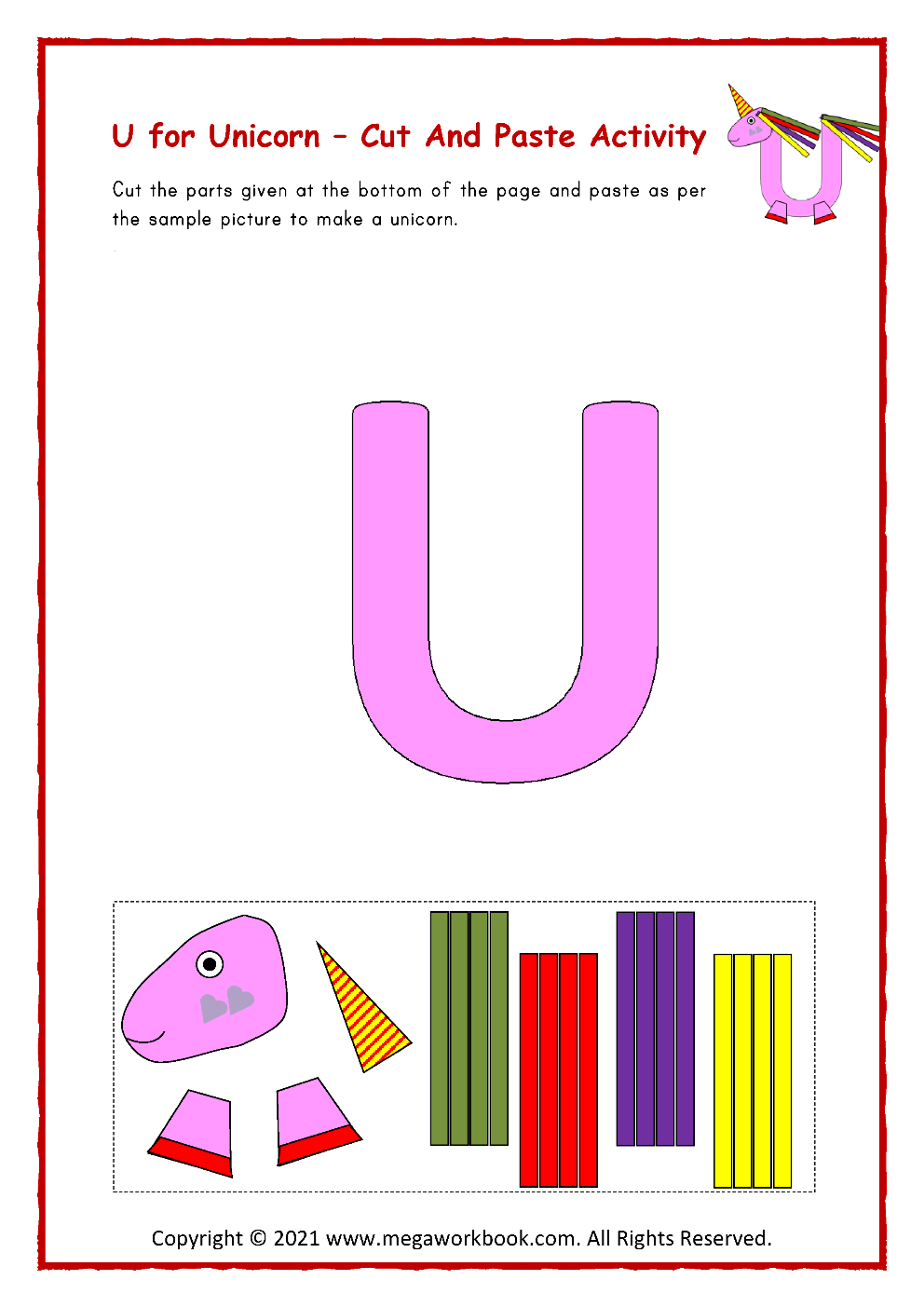 Letter U Activities For Preschool Letter U Worksheets Letter U Crafts Letter U Printables MegaWorkbook