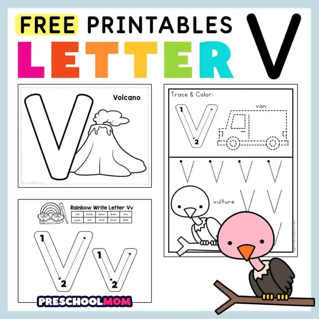 Letter V Preschool Printables Preschool Mom