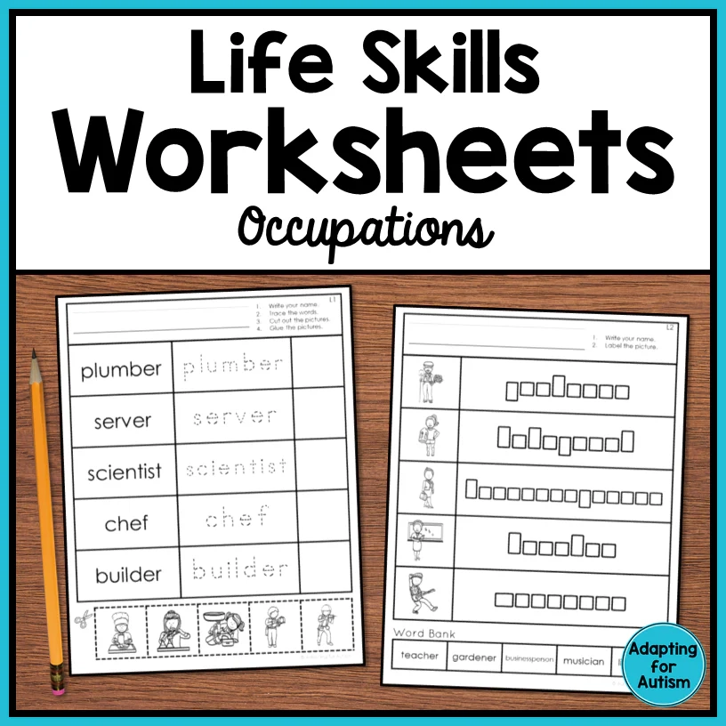 Printable Worksheets For Special Needs Students