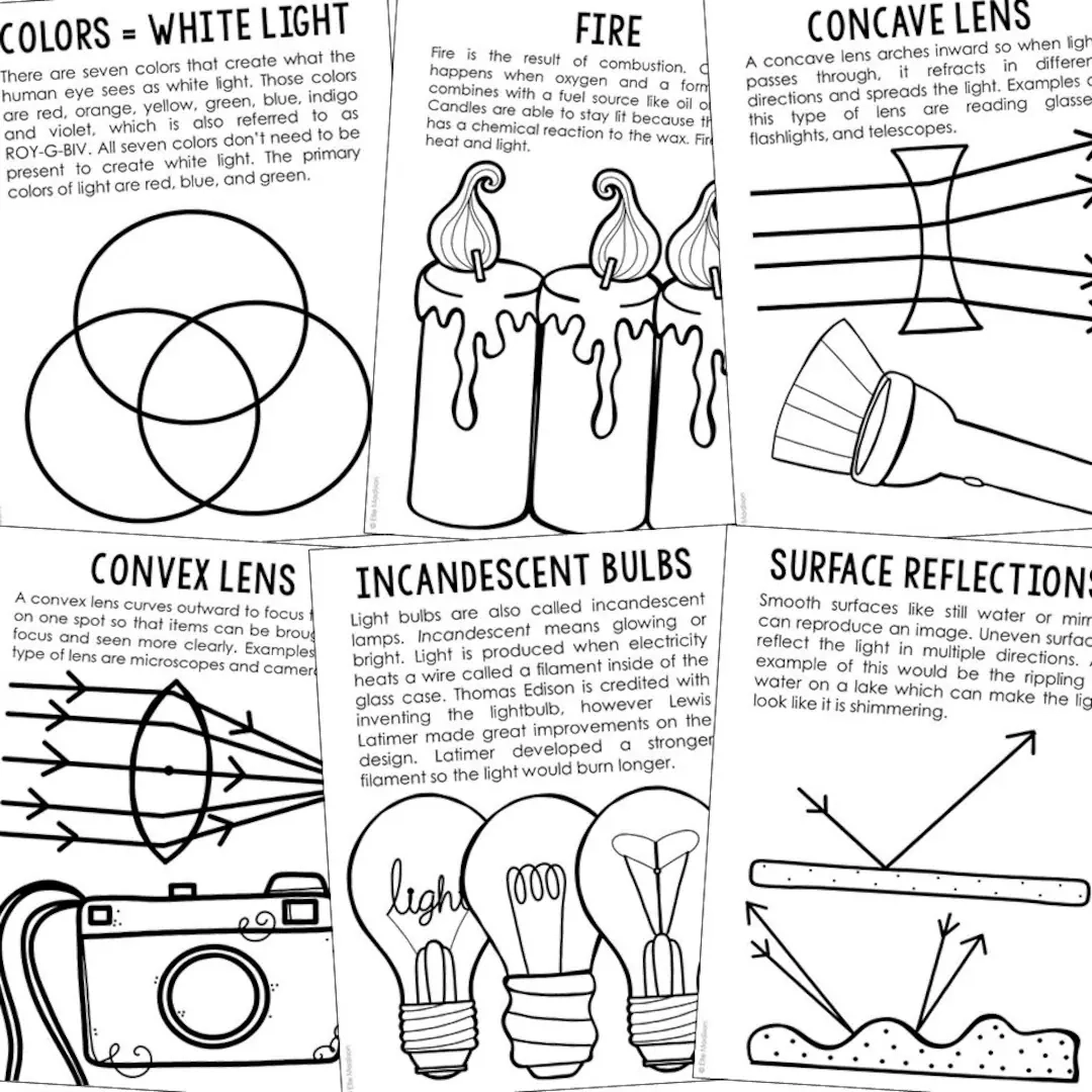 Light Energy For Kids Science Printable Homeschool Science Unit Study Preschool Prekindergarten Kindergarten Elementary Science Etsy