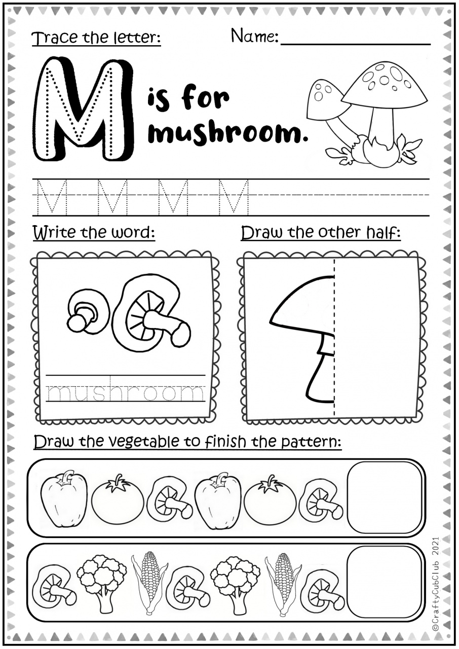 M Is For Mushroom TeachersMag