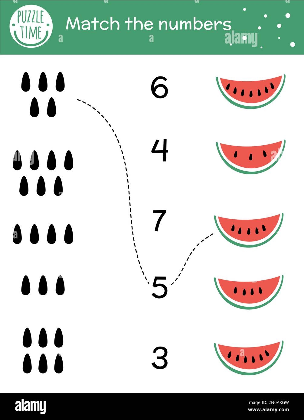 Watermelon Printable Worksheets For Preschoolers