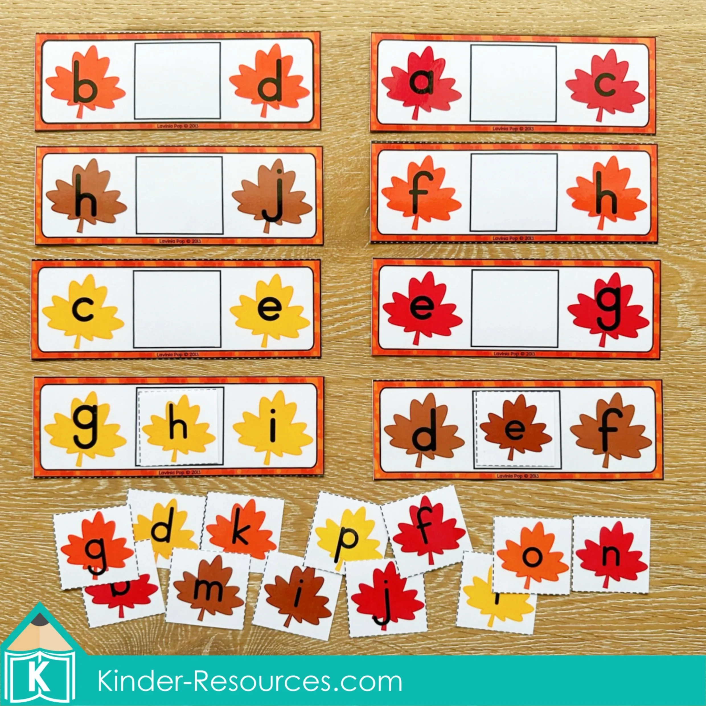 Preschool Autumn Letter Games Printable