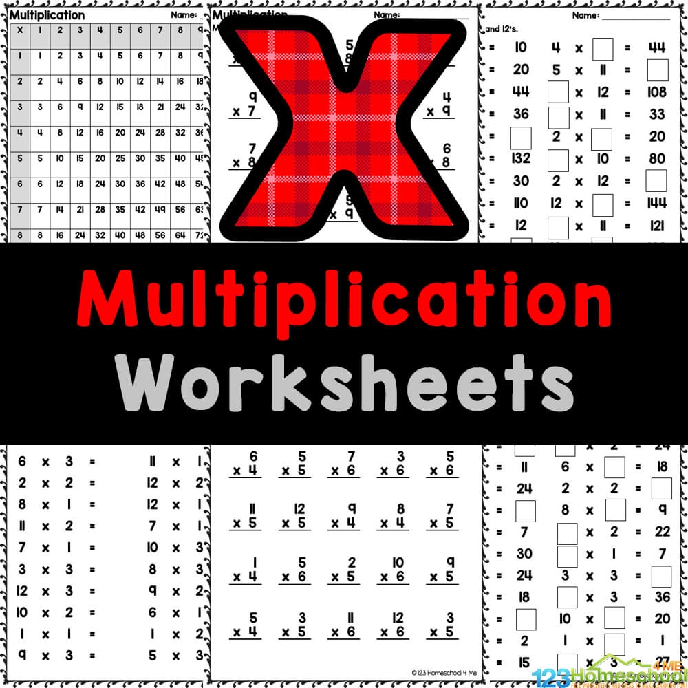 Math Multiplication Worksheets Free Printable