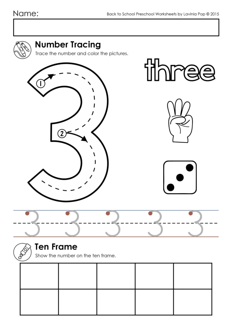 Number Tracing Practice Worksheets 0 10 11 Pages