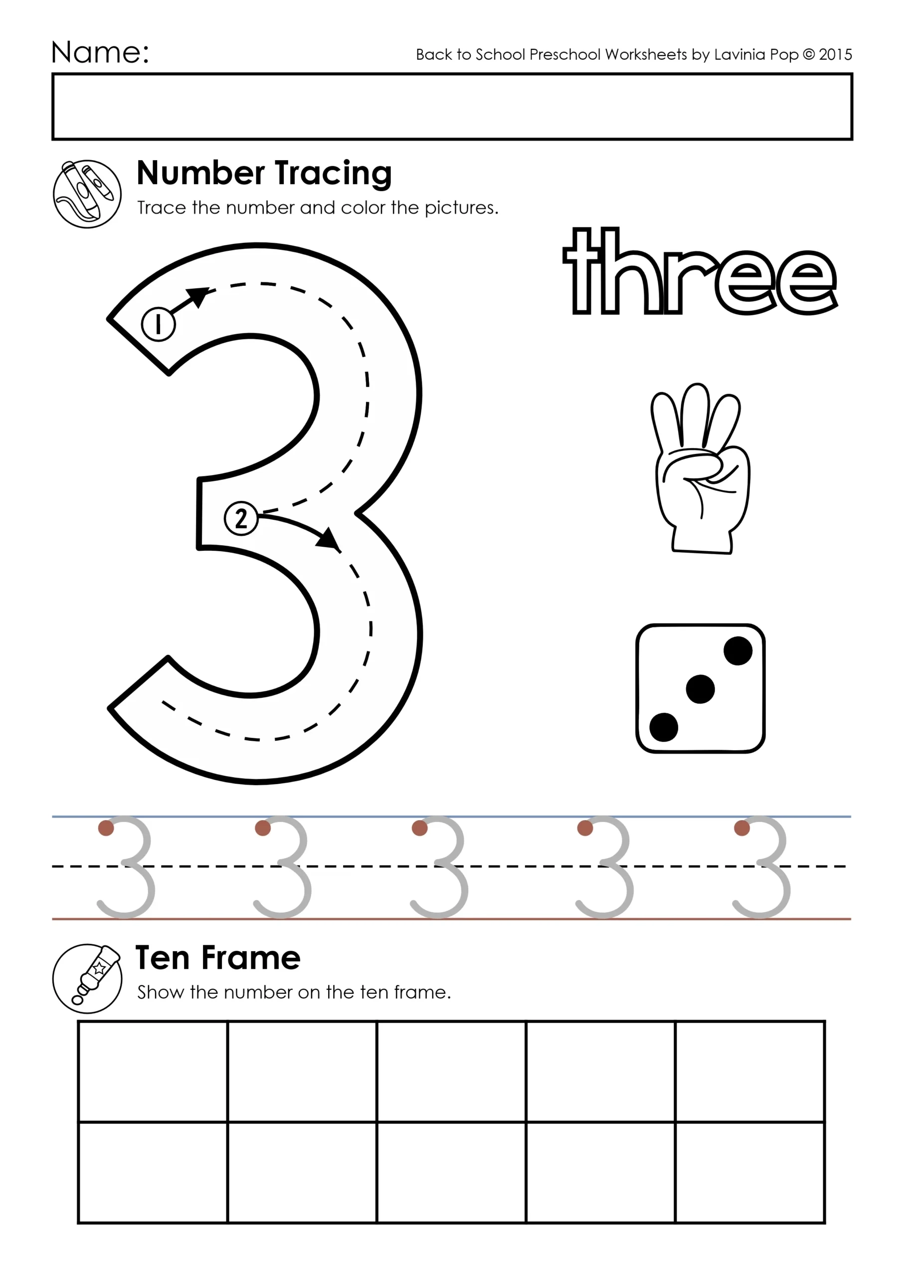 Number Tracing Practice Worksheets 0 10 11 Pages
