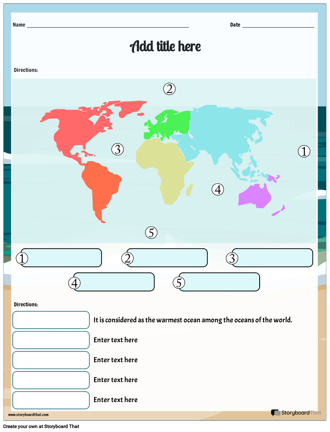 Ocean Worksheets Free Activities And Examples For Kids Worksheets Library