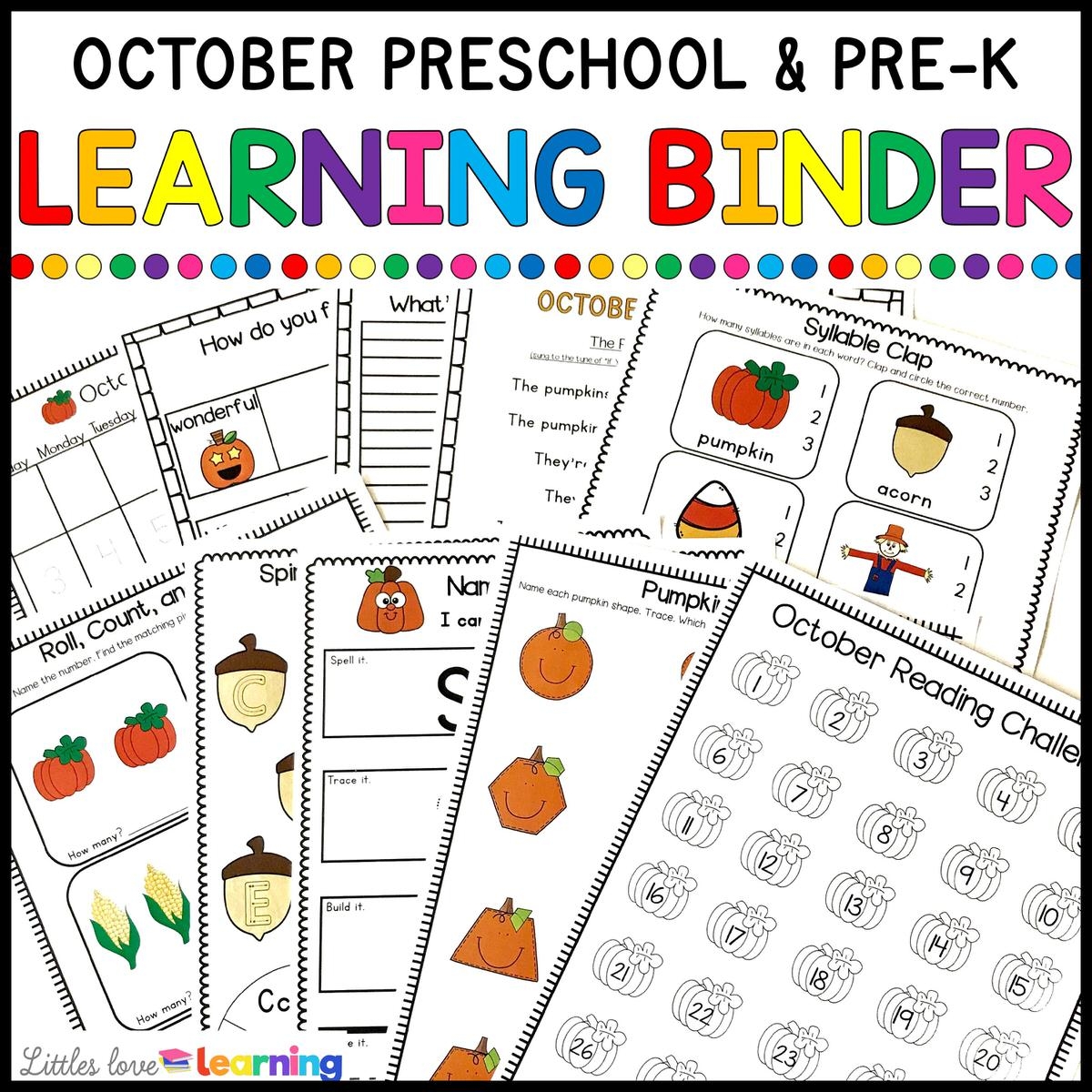 OCTOBER LEARNING BINDER