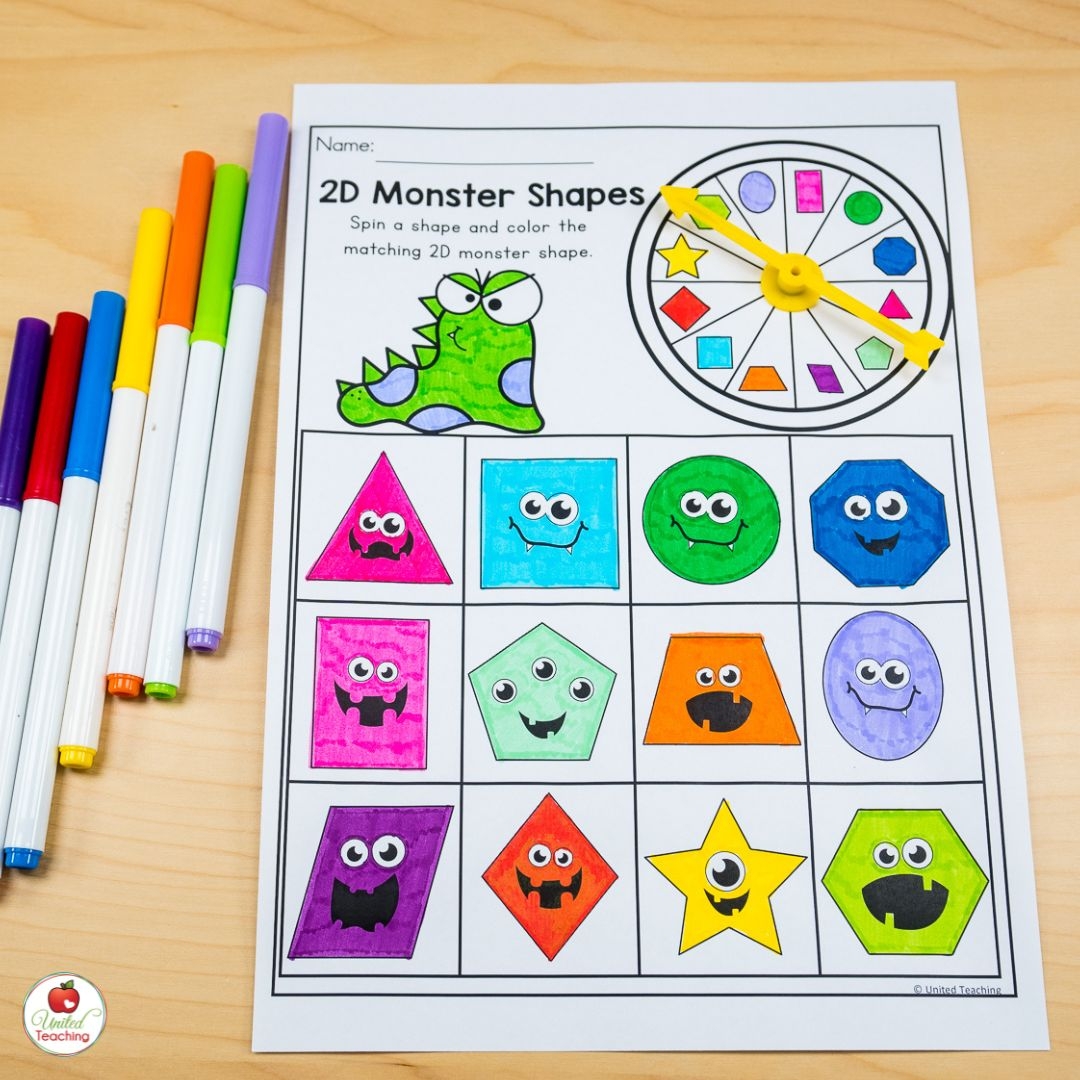 Monster Math Worksheets Kindergarten