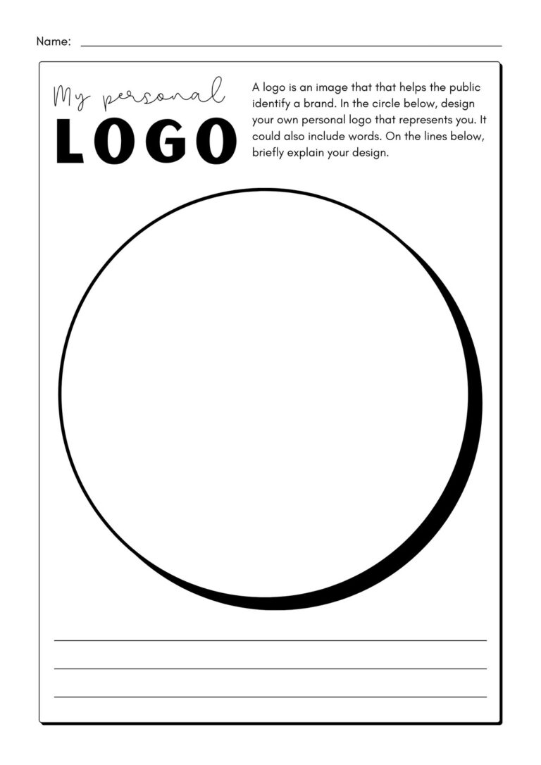 Page 4 Free And Printable All About Me Worksheet Templates Canva