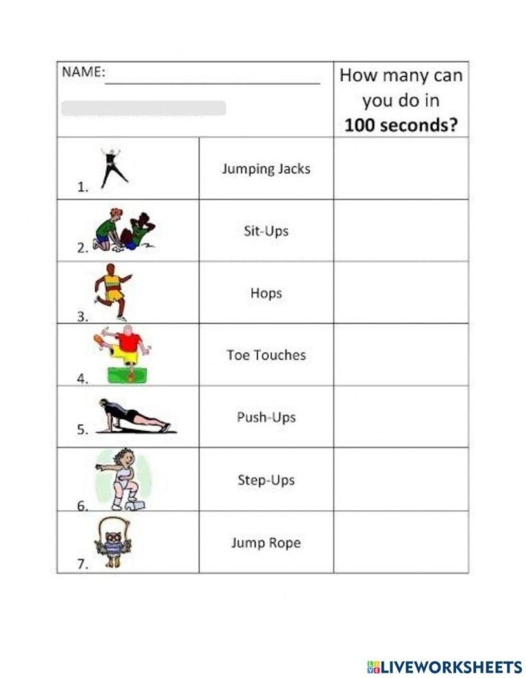 Pe Interactive Activity Live Worksheets Worksheets Library