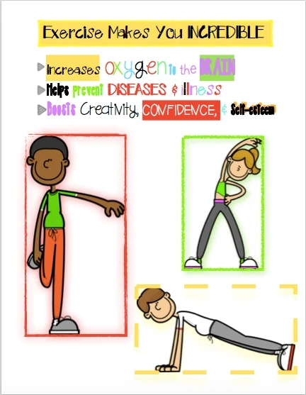 PE Posters Exercise Makes You Incredible Benefits Of PE Sport Amped Up Learning