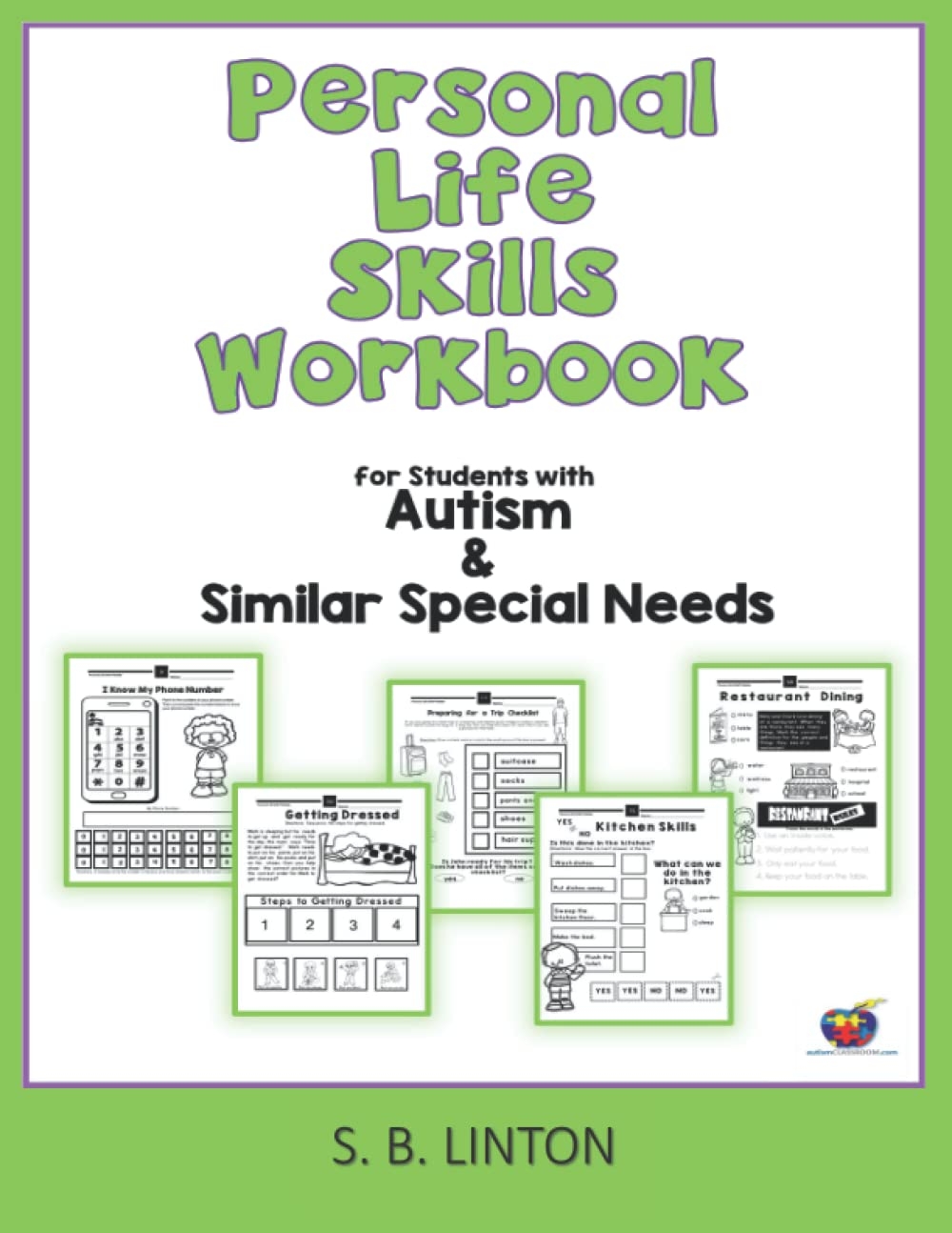Personal Life Skills Printables Workbook For Students With Autism Similar Special Needs Linton S B 9798363483806 Amazon Books