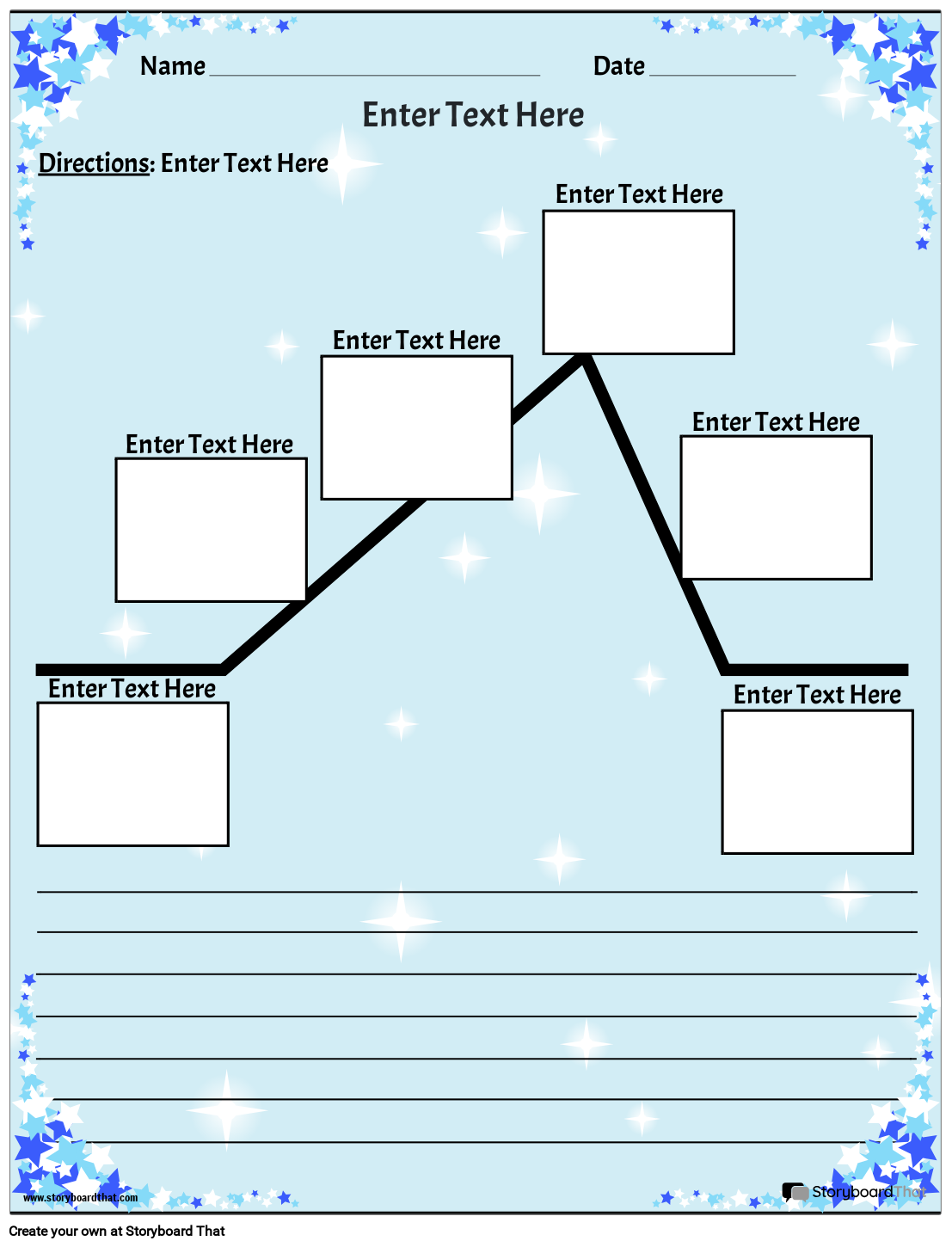 Plot Diagram Worksheets Customize With Storyboard That