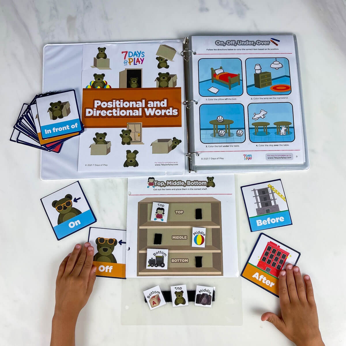 Position Words Worksheet Preschool