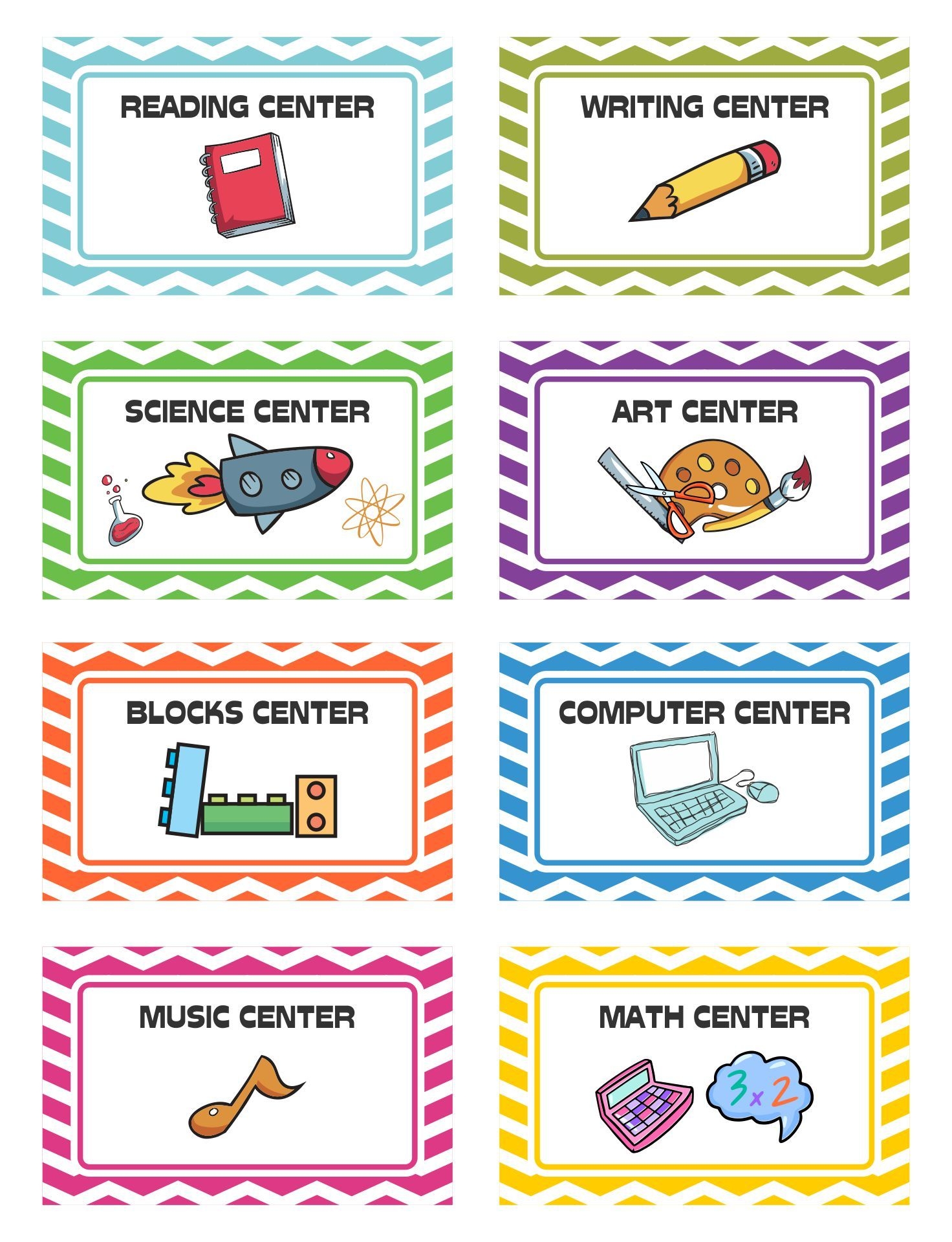 Preschool Center Labels 10 Free PDF Printables Printablee Worksheets Library