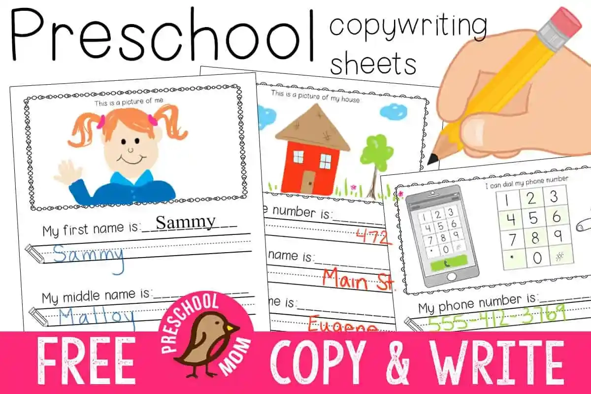 Preschool Journal Printables