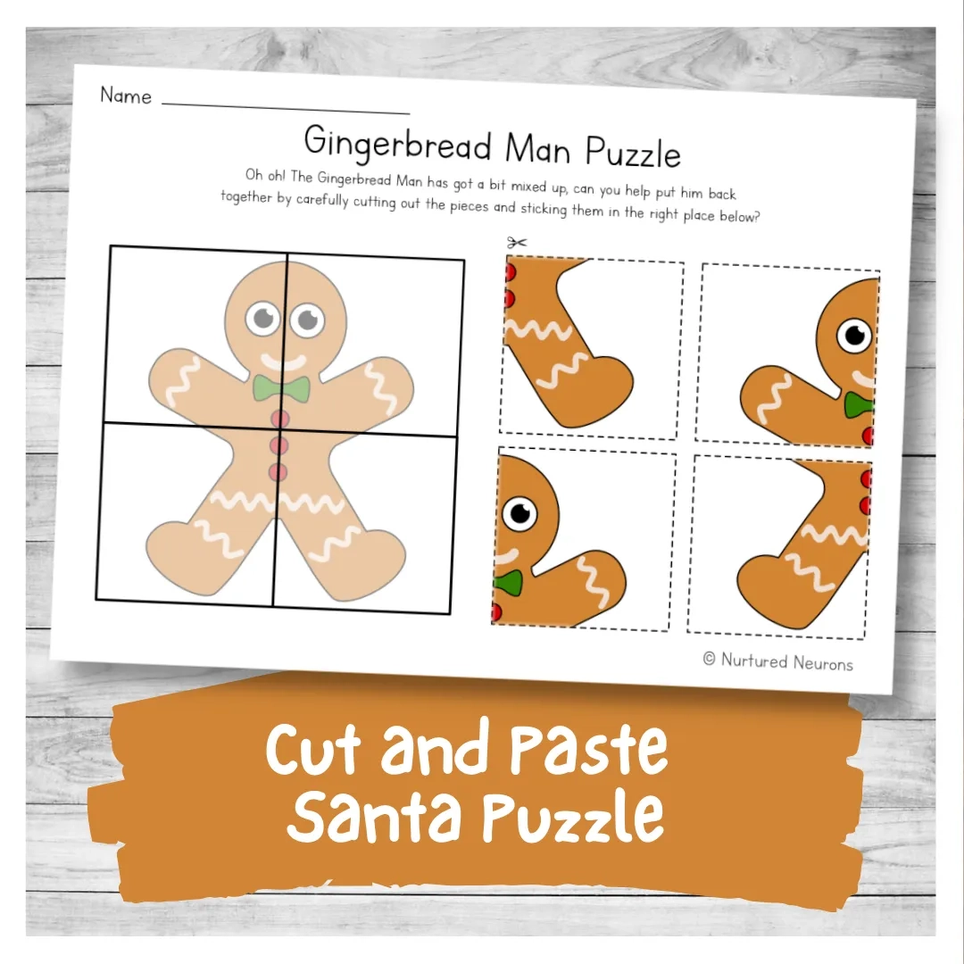 Gingerbread Preschool Worksheets