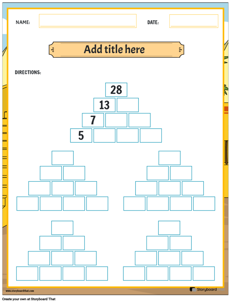 Printable Math Games Worksheets By Storyboard That In 2025