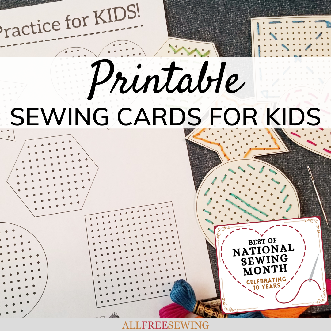 Printable Sewing Cards For Preschoolers