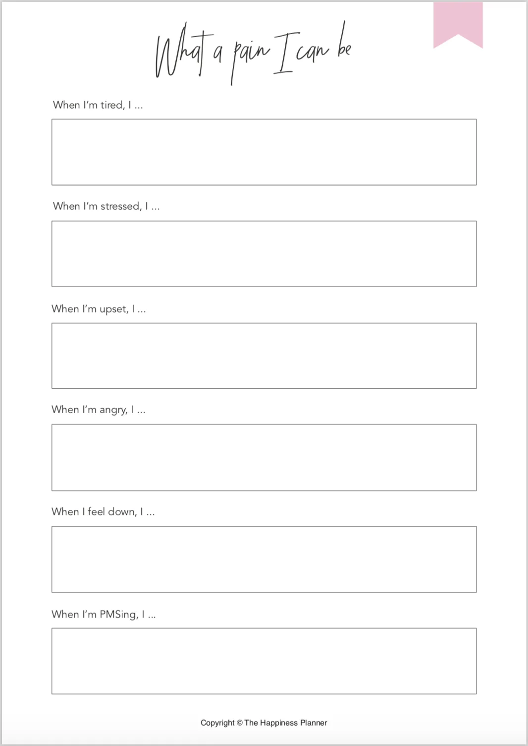 Free Printable Emotional Intelligence Worksheets