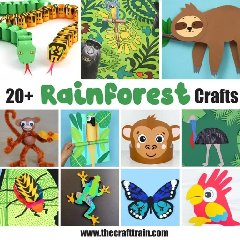 Rainforest Animal Crafts For Kids The Craft Train