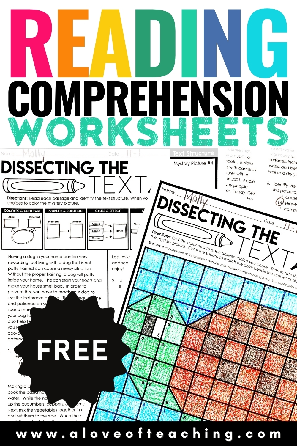 Reading Comprehension Articles Worksheets Library