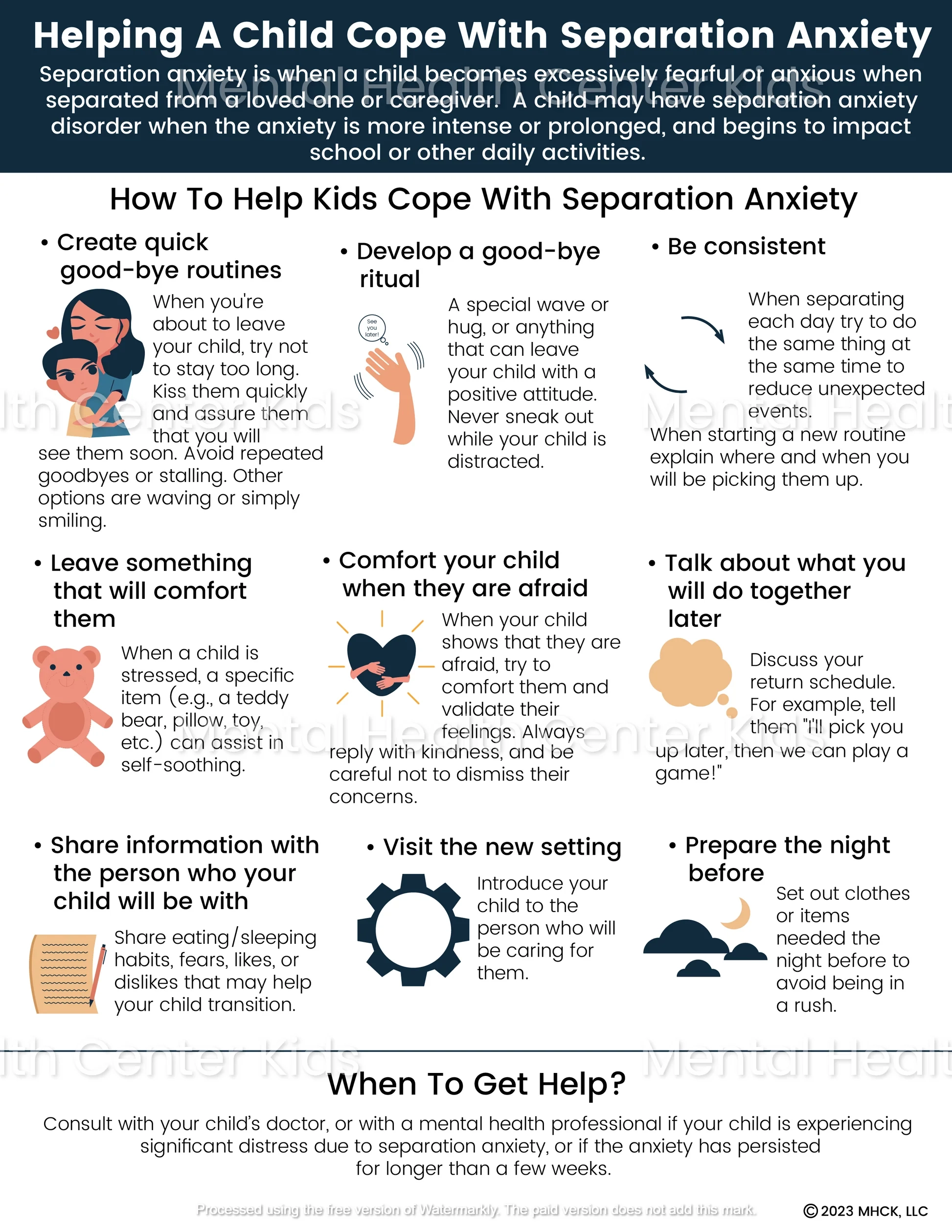Separation Anxiety Coping Skills Mental Health Center Kids
