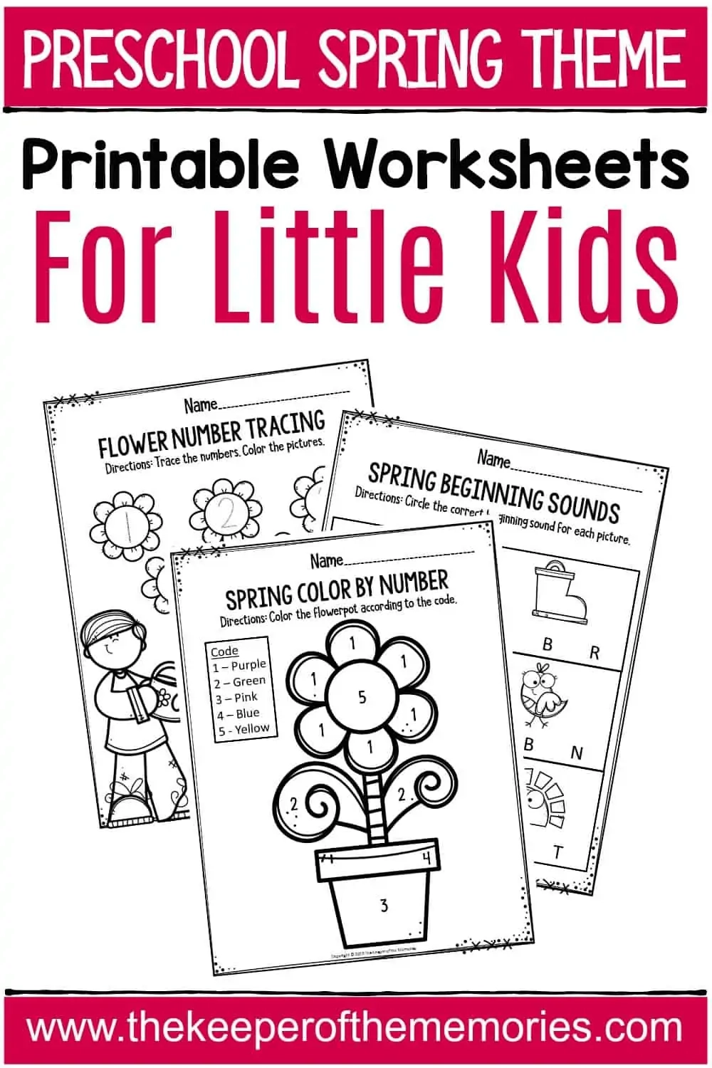Spring Printable Preschool Worksheets The Keeper Of The Memories