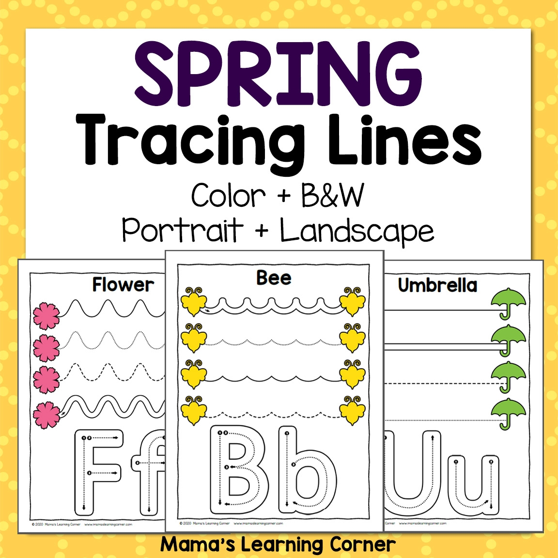 Printable Tracing Worksheets For Preschool