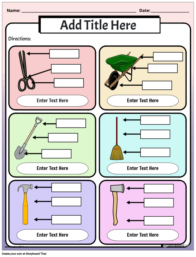 Storyboard That Free Simple Machines Worksheets