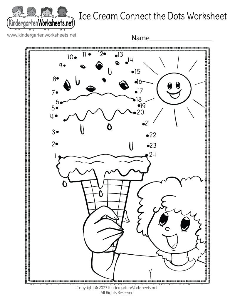 Printable Preschool Connect The Dots Worksheets
