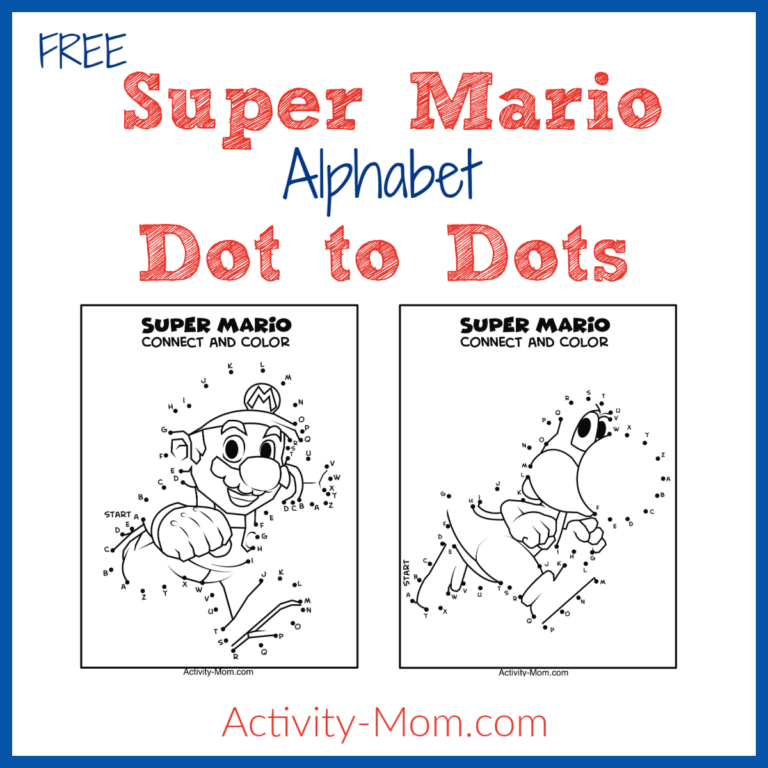 Super Mario Bros Coloring Pages free Printable The Activity Mom