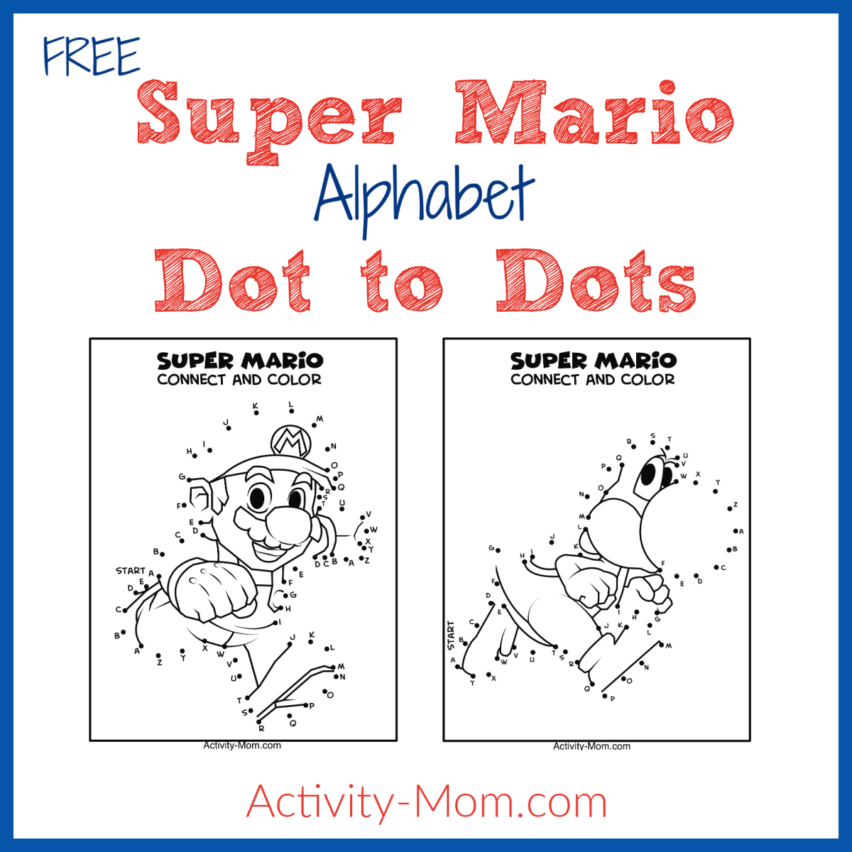 Super Mario Bros Coloring Pages free Printable The Activity Mom