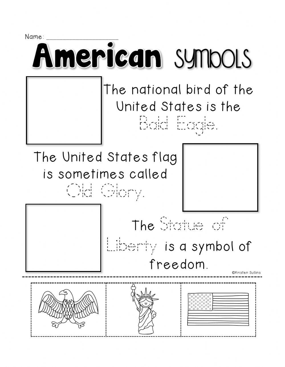 Symbols Of The United States Worksheets National Symbols 50 OFF Worksheets Library