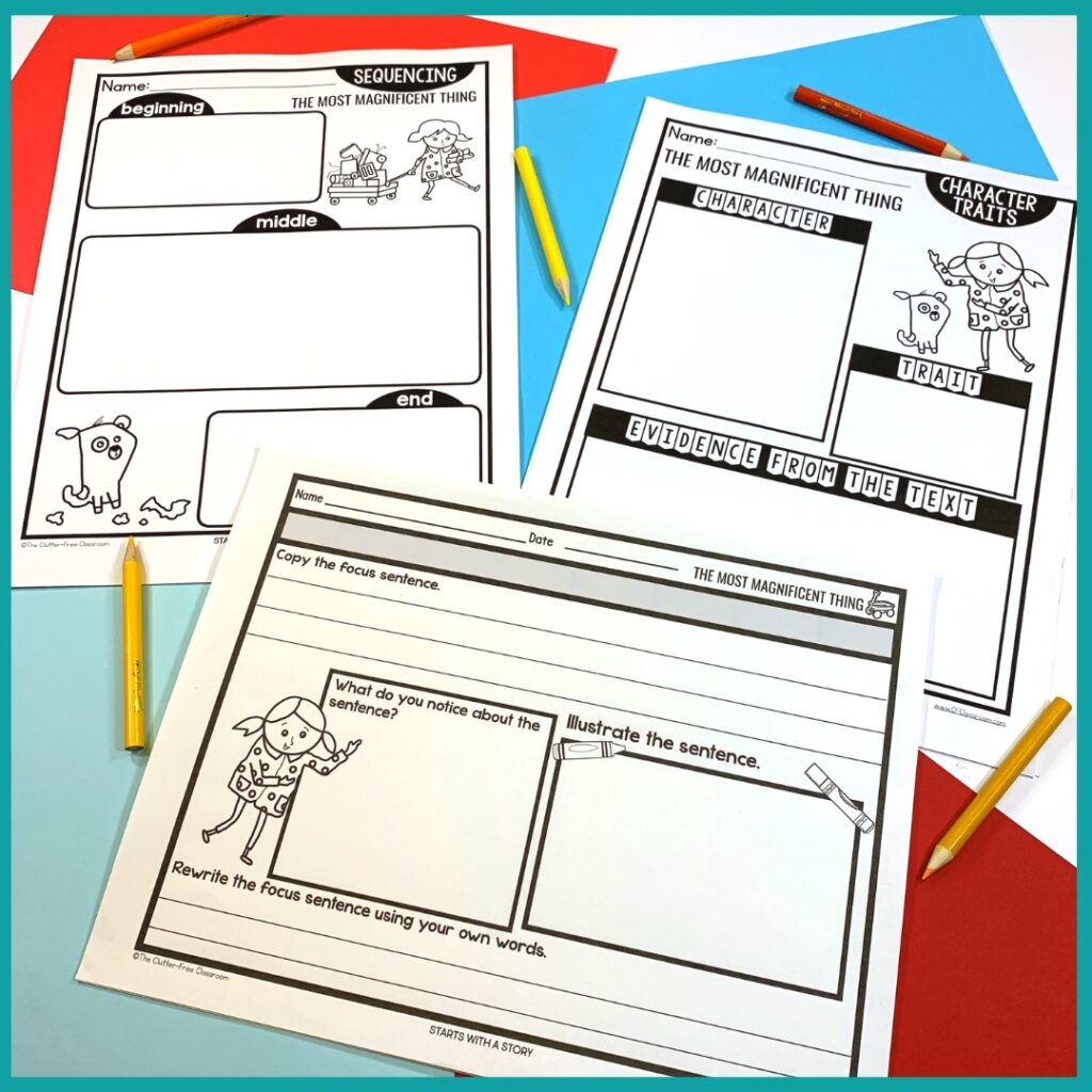 Printable The Most Magnificent Thing Worksheet