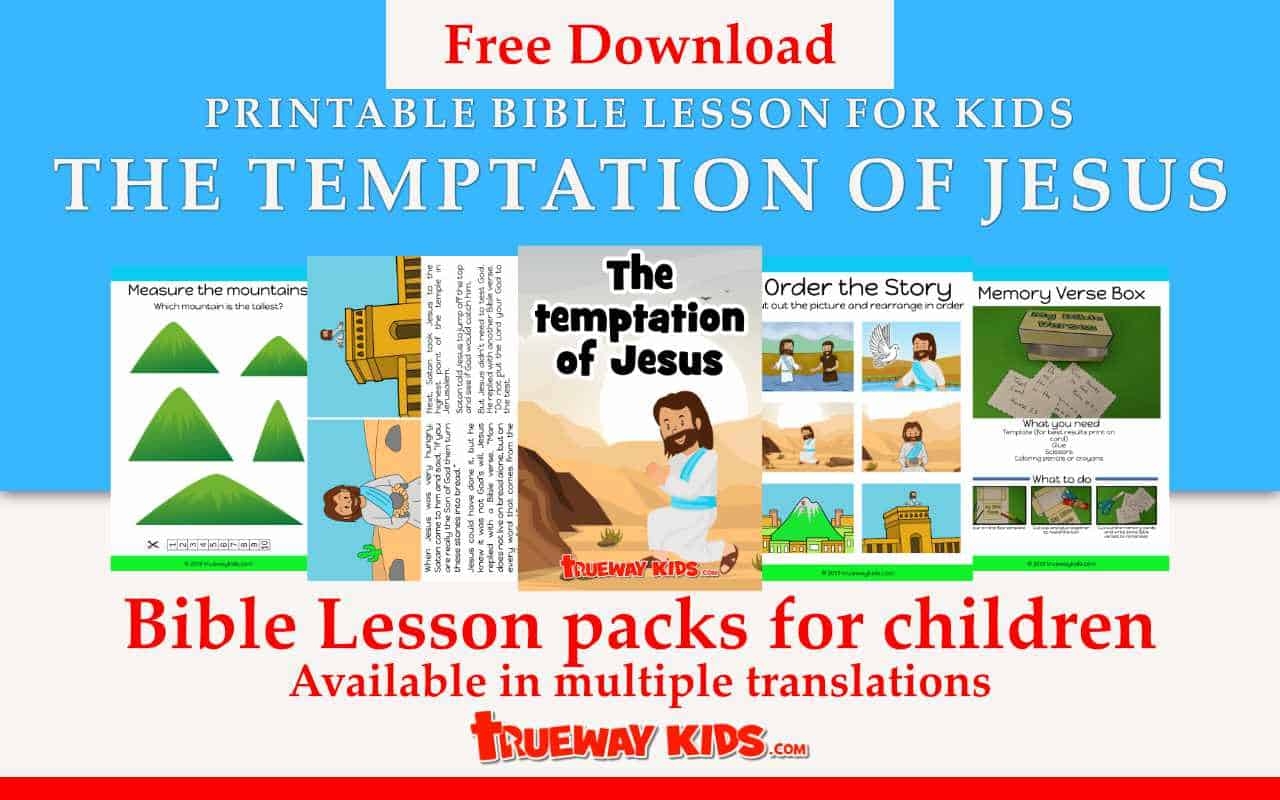 Printable Bible Worksheets On Temptation
