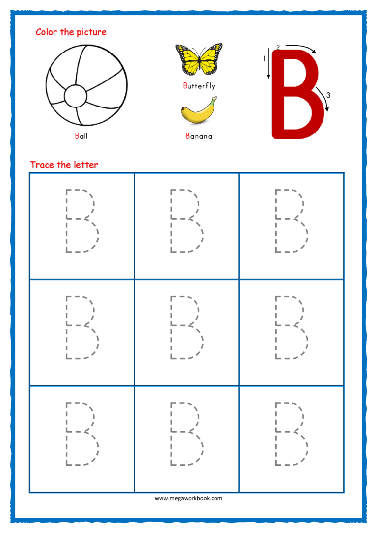 Tracing Letters Letter Tracing Worksheets Alphabet Tracing Worksheets Capital Letters Free Printables MegaWorkbook