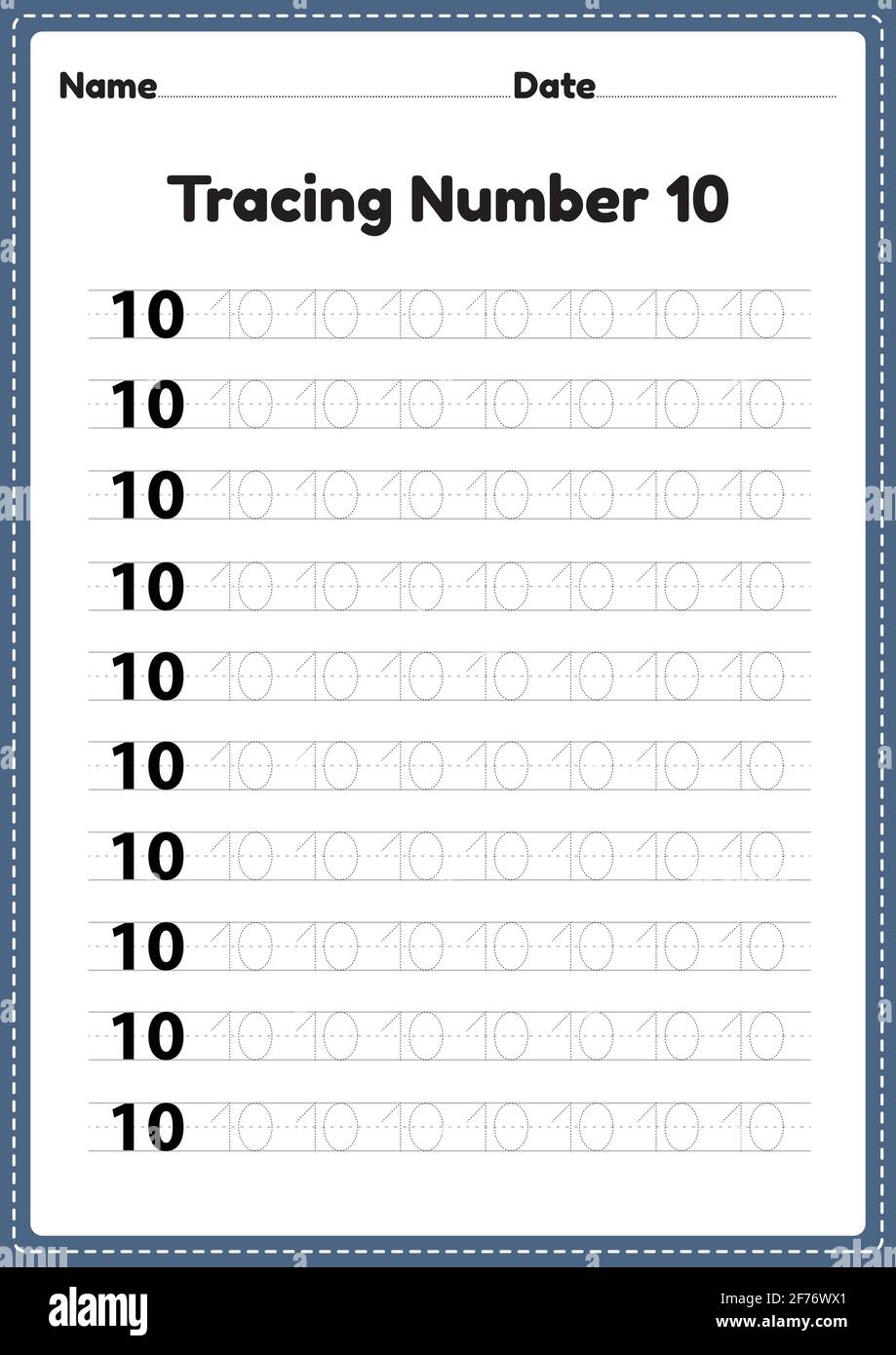 Preschool Writing Worksheets Number
