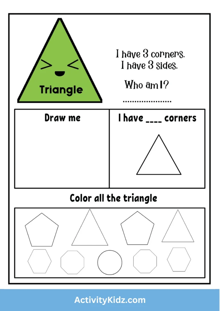 Triangle Shape Identification Worksheet Download FREE Printable Worksheets For Kids ActivityKidz