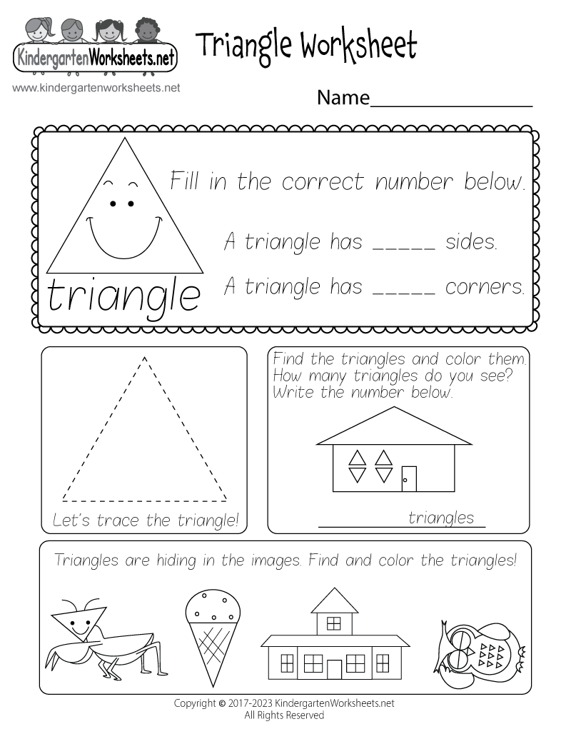Triangle Worksheet Free Printable Digital PDF