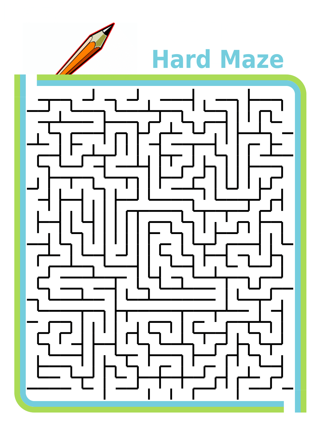 Mazes Printable Worksheets
