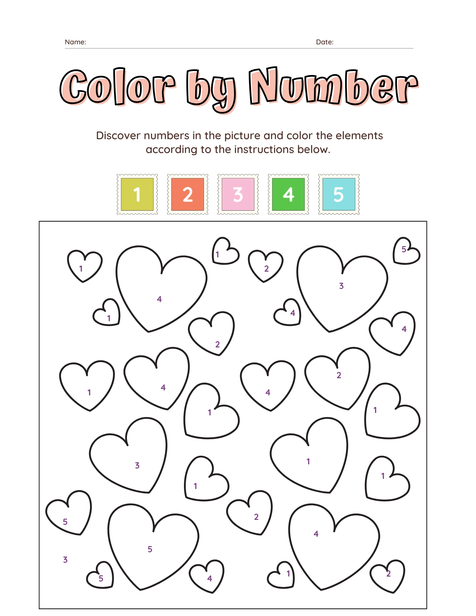 Printable Valentine Worksheets Preschool