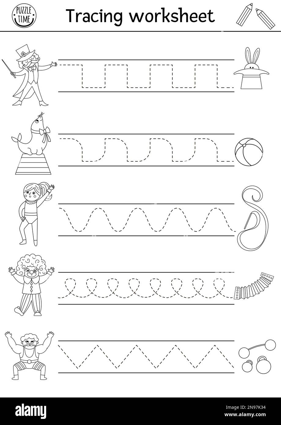 Handwriting Practice Preschool Worksheets