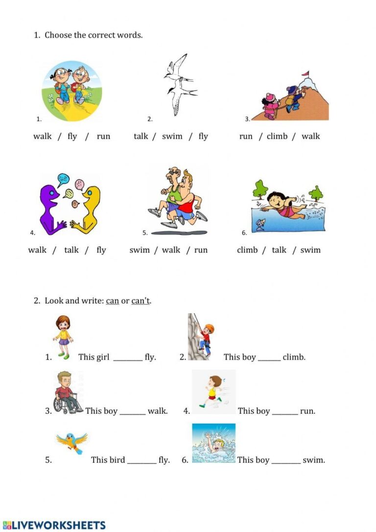 Verbs Free Interactive Worksheets 138251