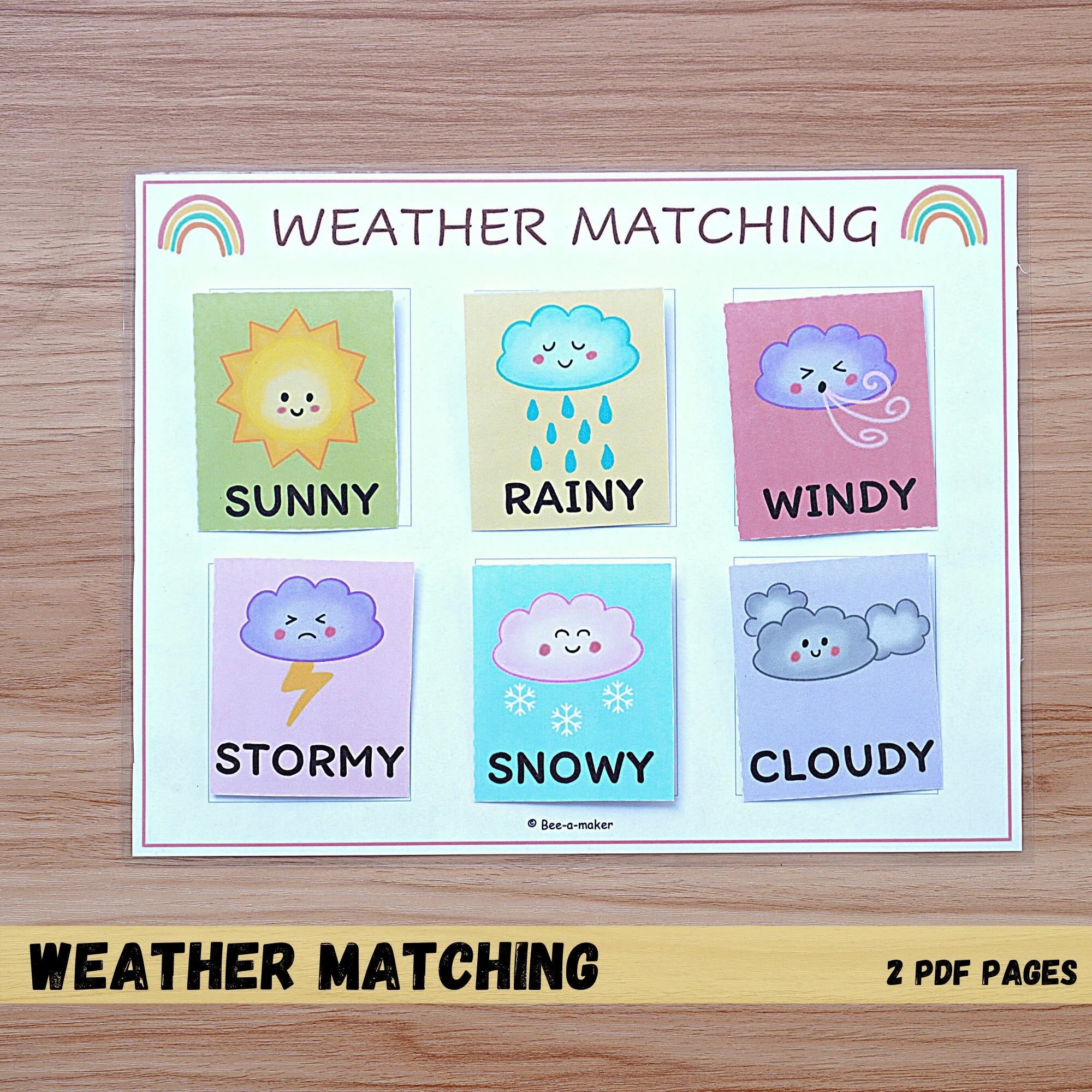 Printable Weather Books For Preschool